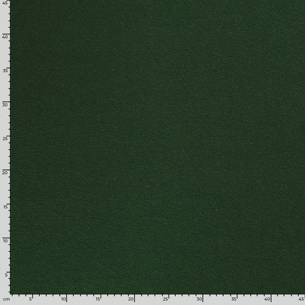 Wool Boucle fabric Unicolour Dark Green