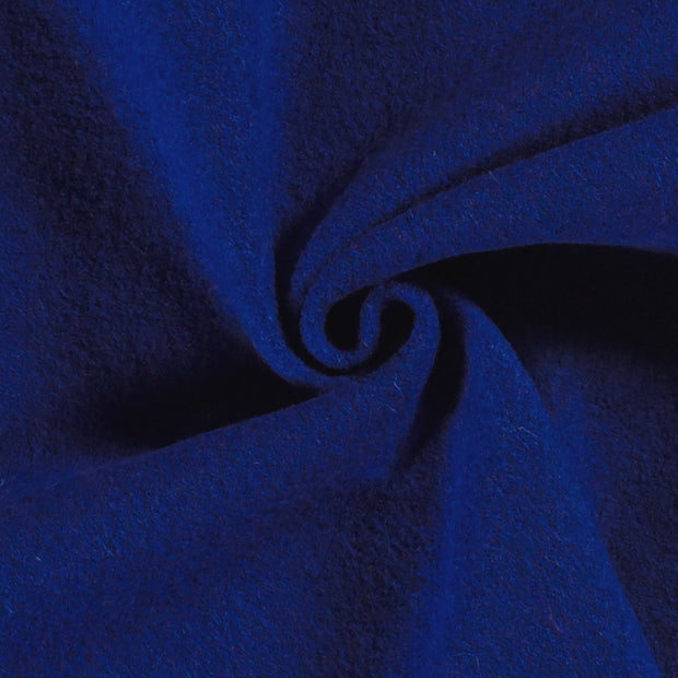 Chiffon en laine tissu Unicolore Cobalt