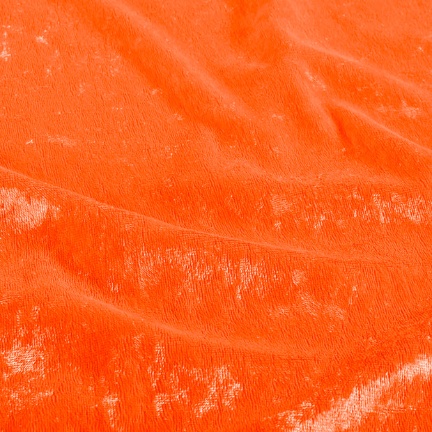 Velours tissu Unicolore Orange