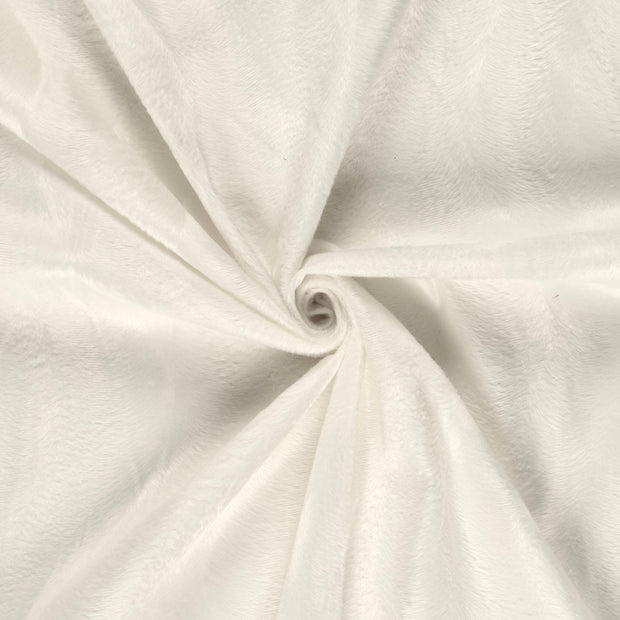 Velours tissu Blanc cassé 