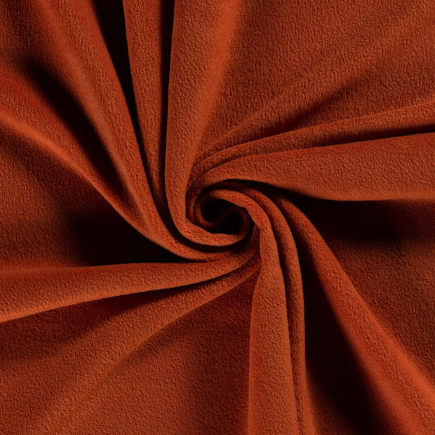 Polar Fleece fabric Unicolour Brique