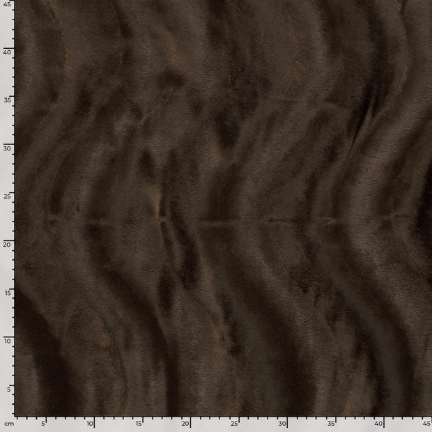 Velours fabric Unicolour Brown