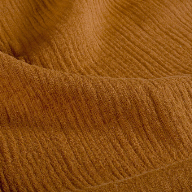 Muslin fabric Unicolour Caramel