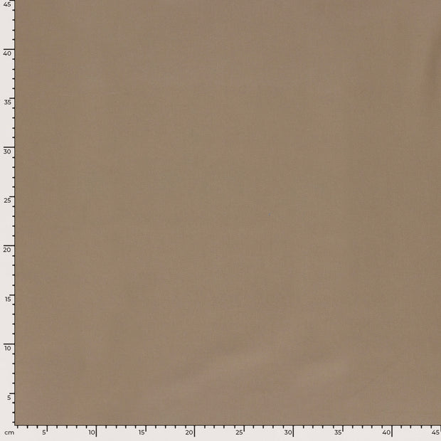 Satin de coton tissu Unicolore Beige