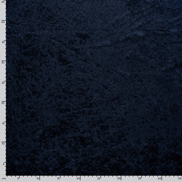 Velours fabric Unicolour Navy