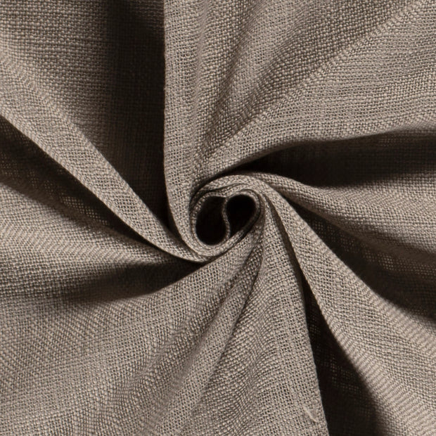 Heavy Cotton Slub tissu Unicolore Gris taupe