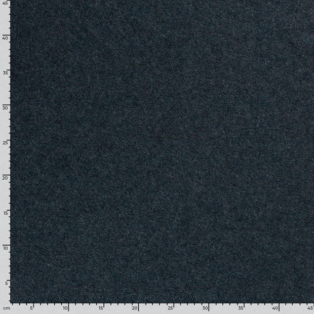 Wool Boucle fabric Unicolour Indigo