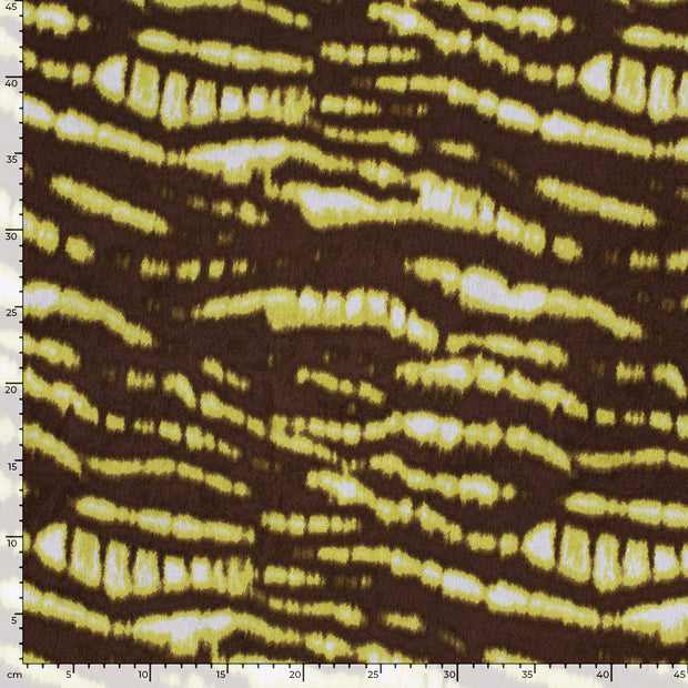 Satin Velvet tissu Abstrait Marron Foncé