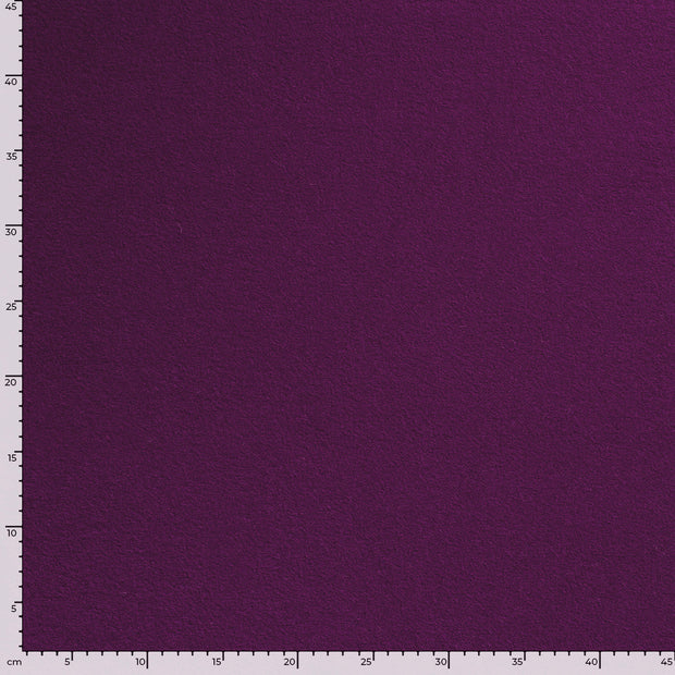 Wool Boucle fabric Unicolour Magenta