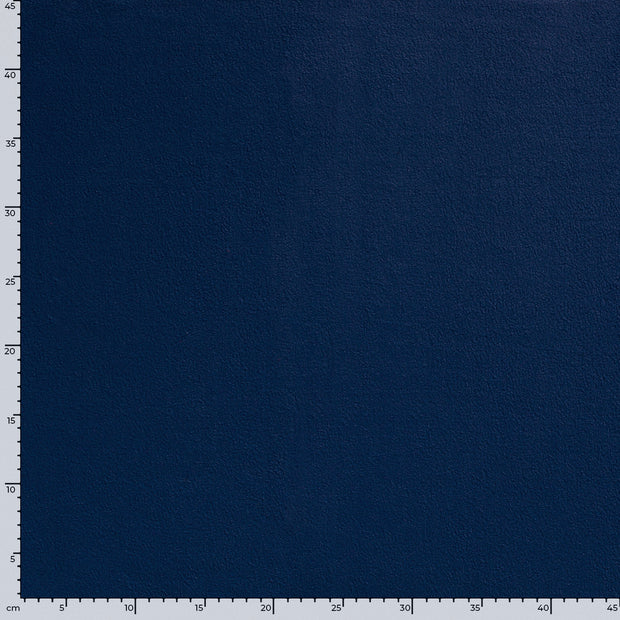 Polaire tissu Unicolore Cobalt