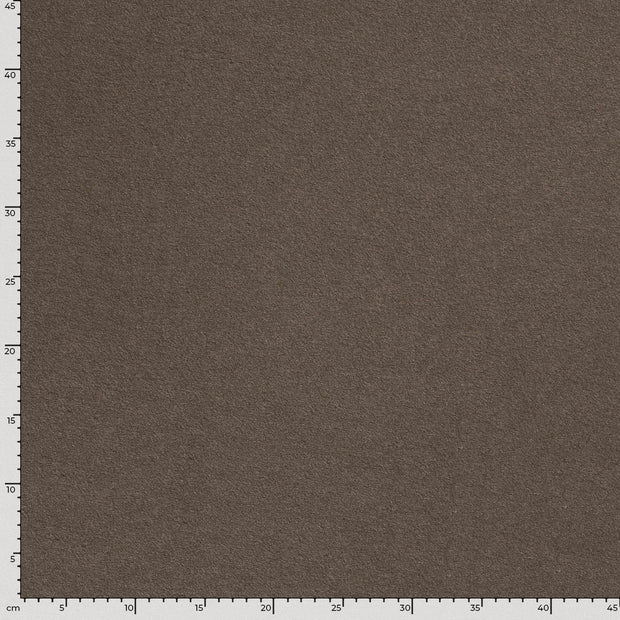 Chiffon en laine tissu Unicolore Gris taupe