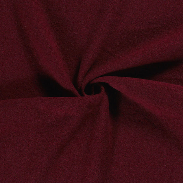 Chiffon en laine tissu Bordeaux 