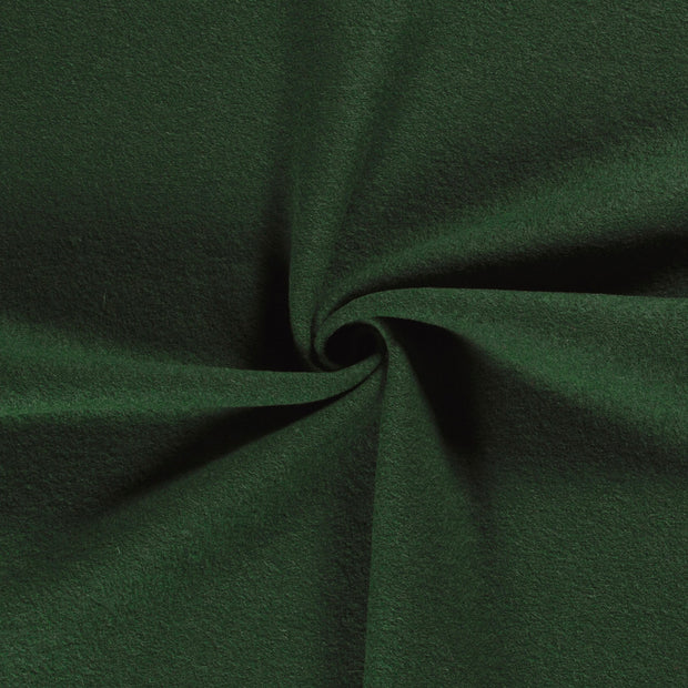 Chiffon en laine tissu Vert foncé 