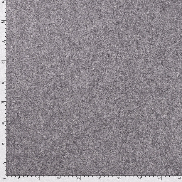 Wool Boucle fabric Unicolour Grey