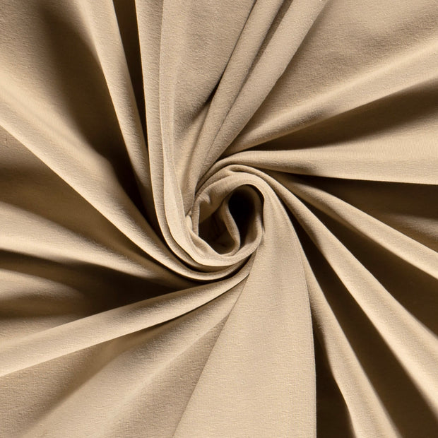 French Terry fabric Unicolour Beige