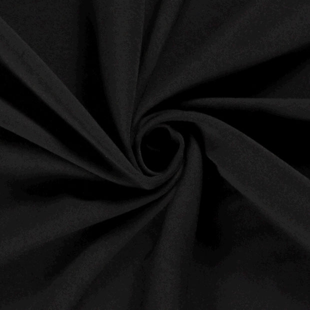 Gabardine fabric Unicolour Black