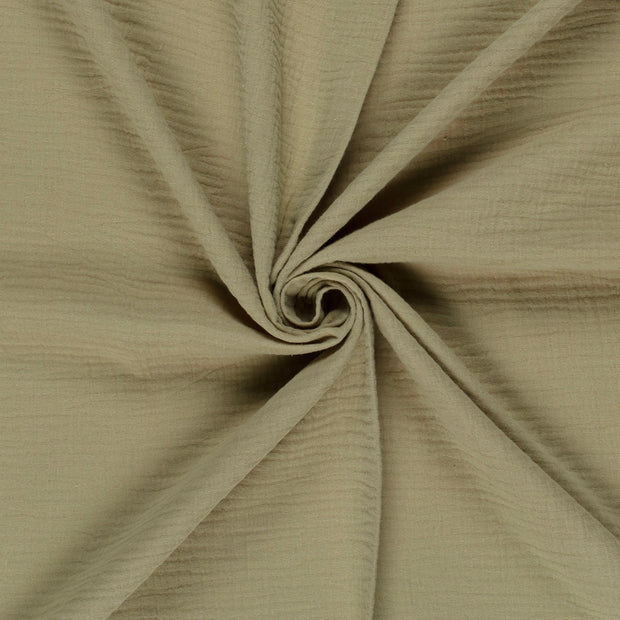 Muslin fabric Olive Green 