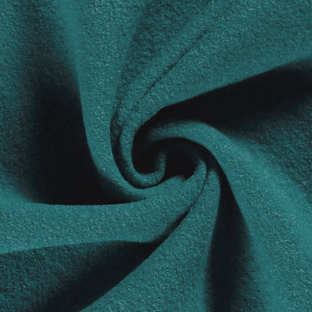 Wool Boucle fabric Unicolour Dark Mint