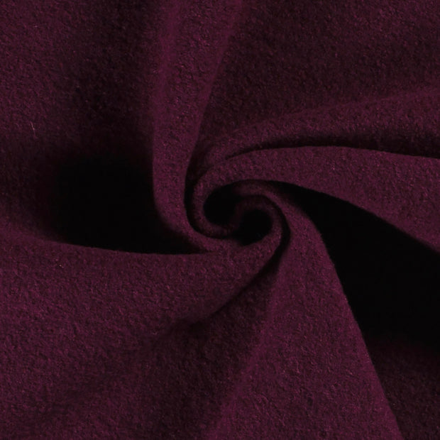 Chiffon en laine tissu Unicolore Bordeaux