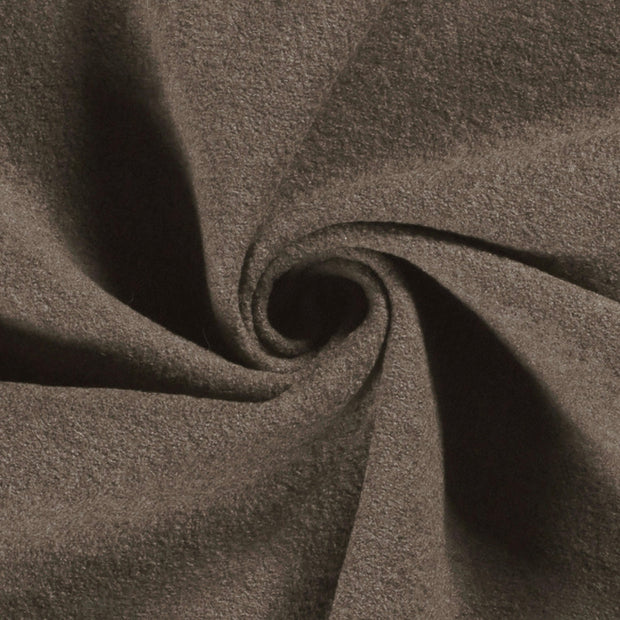 Chiffon en laine tissu Unicolore Gris taupe