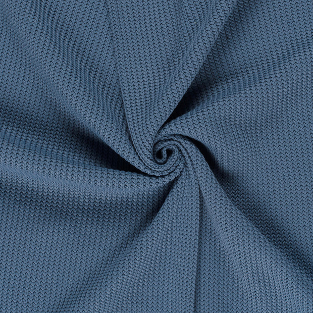 Heavy Knit fabric Indigo 