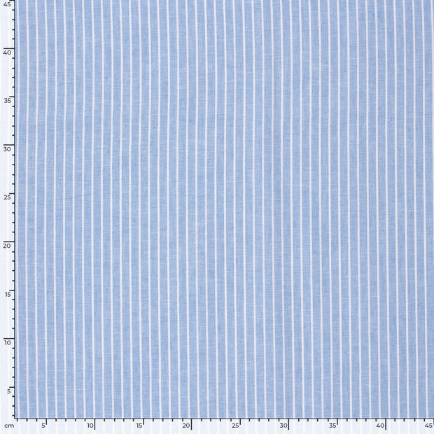 Chambré fabric Stripes Baby Blue