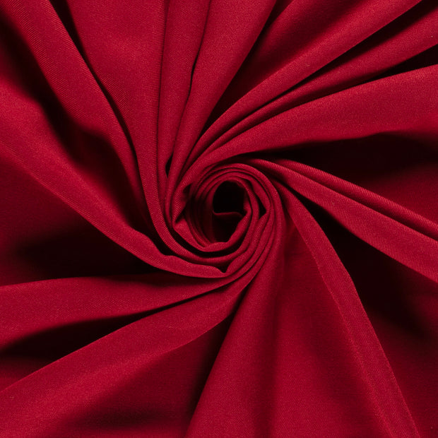 Viscose Twill fabric Unicolour Dark Red