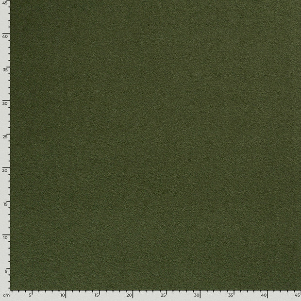 Chiffon en laine tissu Unicolore Vert Olive