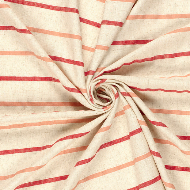 Woven Viscose Linen fabric Coral 