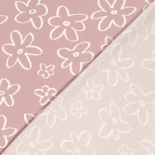 Cotton Jersey fabric Flowers printed 