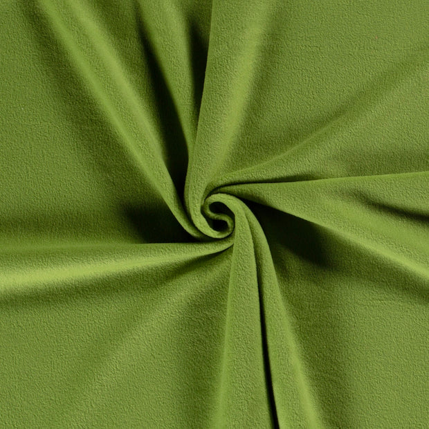 Polar Fleece tela Verde oliva cepillado 