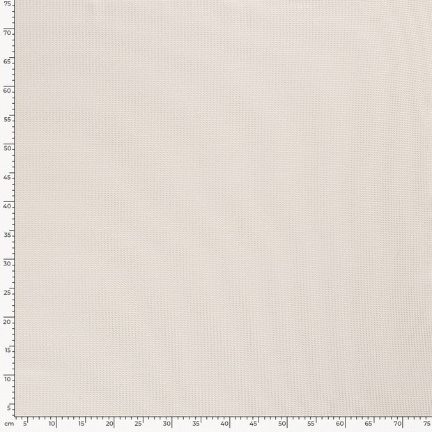 Knitted Waffle fabric Unicolour Off White