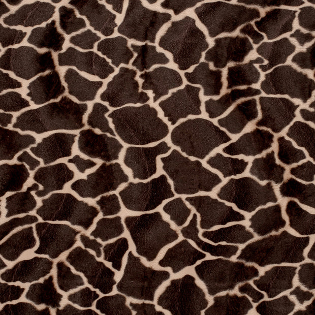 Velours fabric Dark Brown soft 