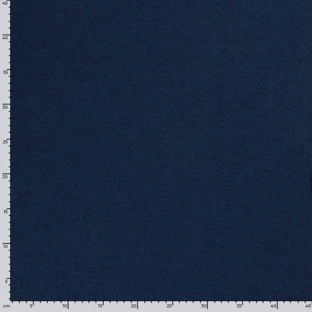 Wool Boucle fabric Unicolour Indigo