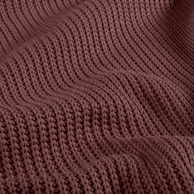 Heavy Knit stof Kabelstof Oud Roze