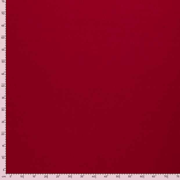 Viscose Twill fabric Unicolour Dark Red