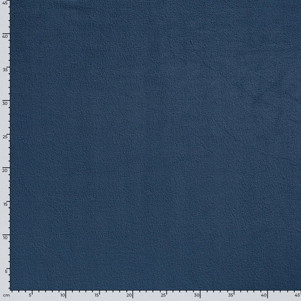 Polaire tissu Unicolore Indigo