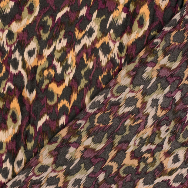 Satin Velvet fabric Abstract printed 