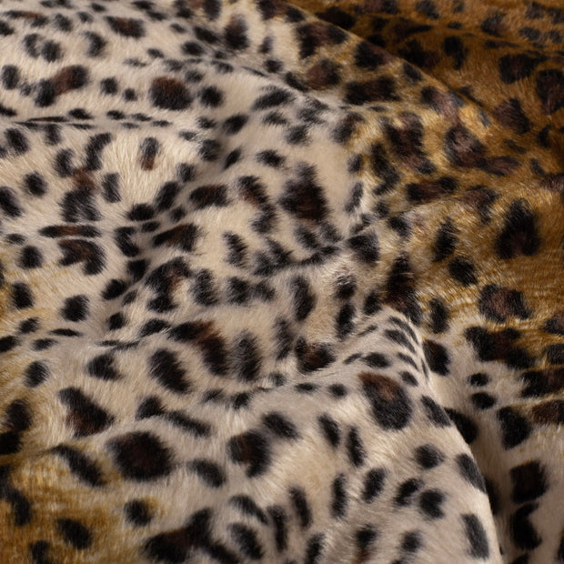 Velours fabric Cheetah Brown