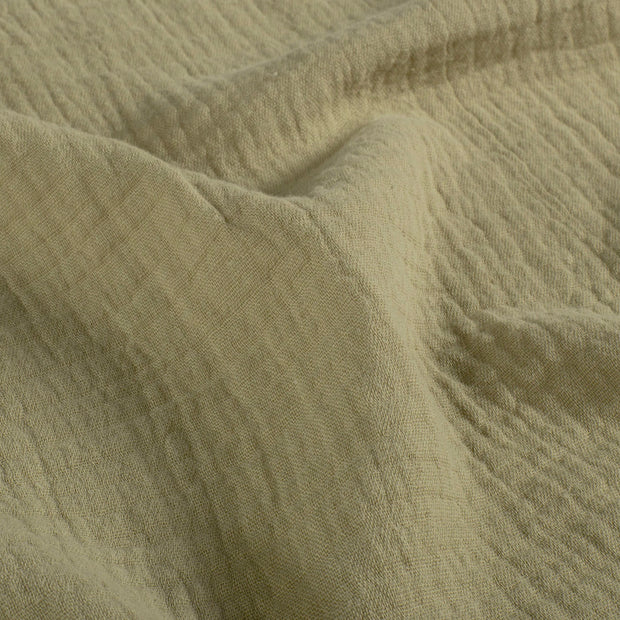 Muslin fabric Unicolour Olive Green