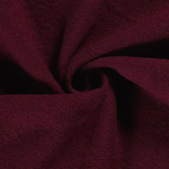 Wool Boucle Unicolour Wine red