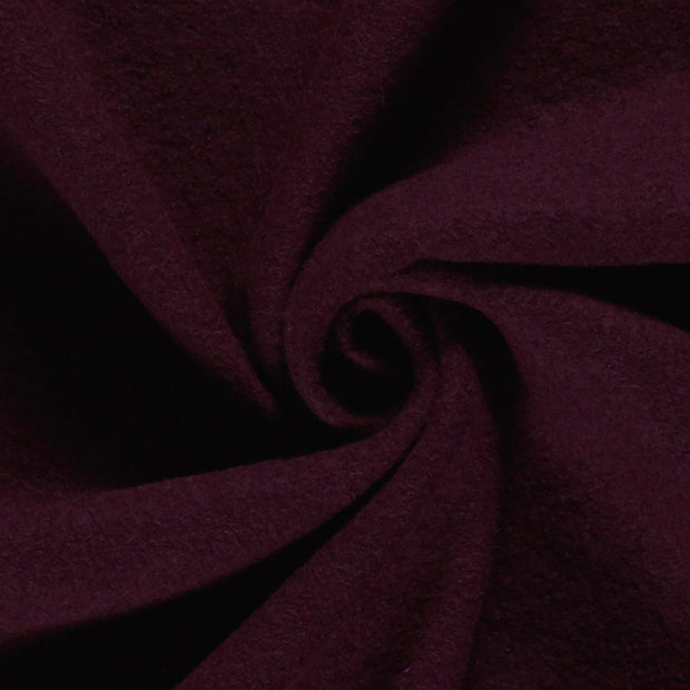 Chiffon en laine tissu Unicolore Bordeaux