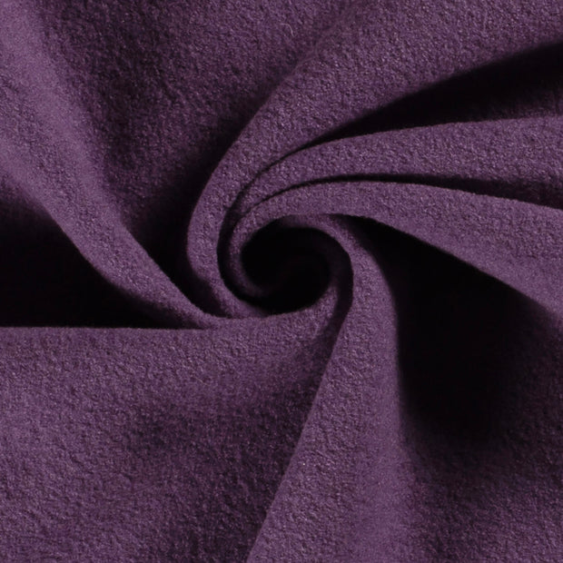 Chiffon en laine tissu Unicolore Aubergine