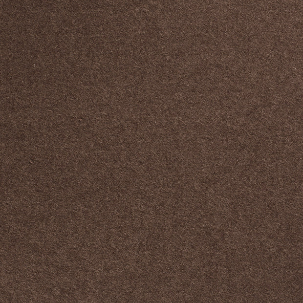 Chiffon en laine tissu Marron mat 