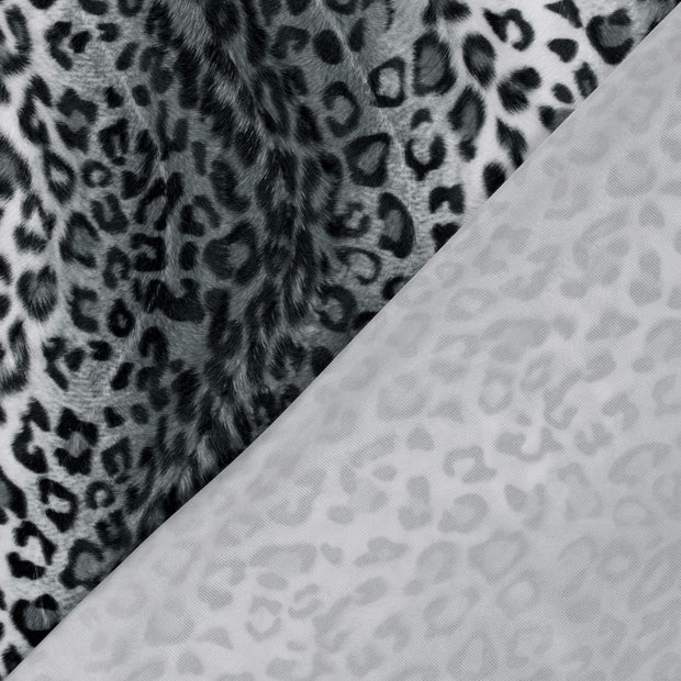 Velours fabric Panther printed 