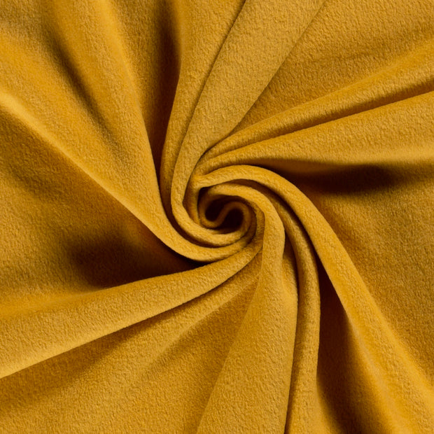 Polar Fleece tela Unicolor Ocre