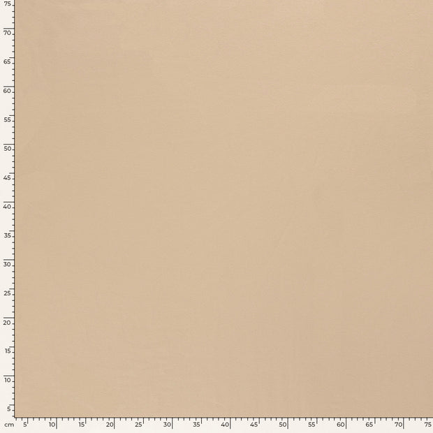 French Terry fabric Unicolour Beige