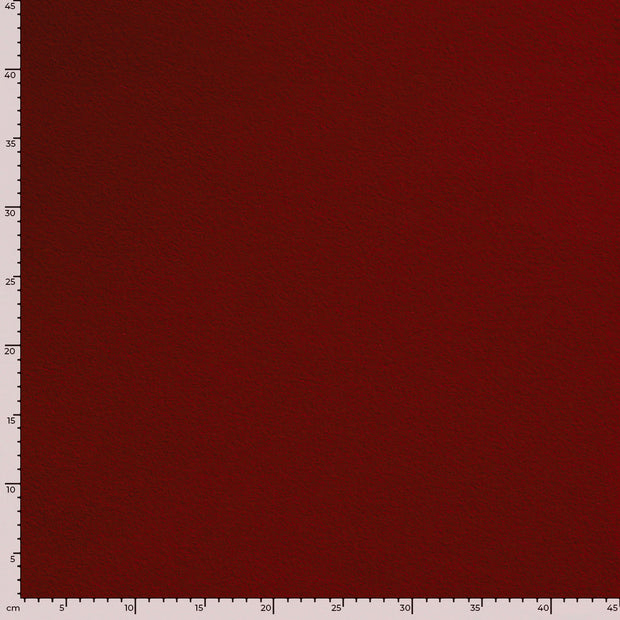 Wool Boucle fabric Unicolour Red