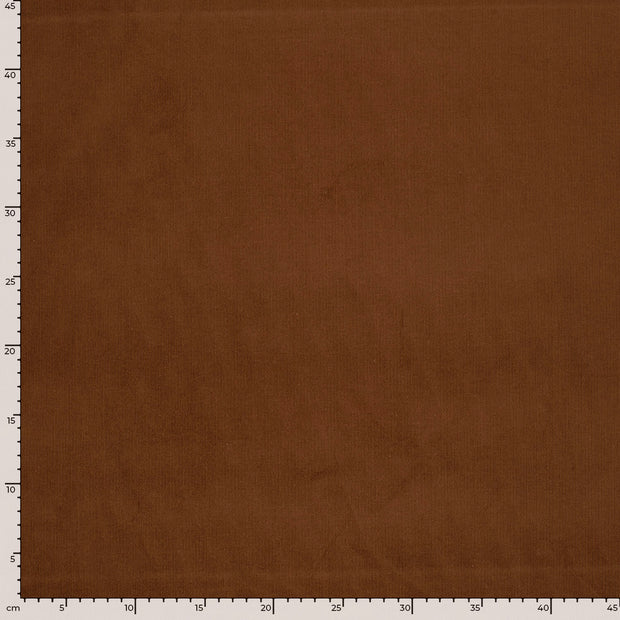 Velours Côtelé bébé 21w tissu Unicolore Caramel