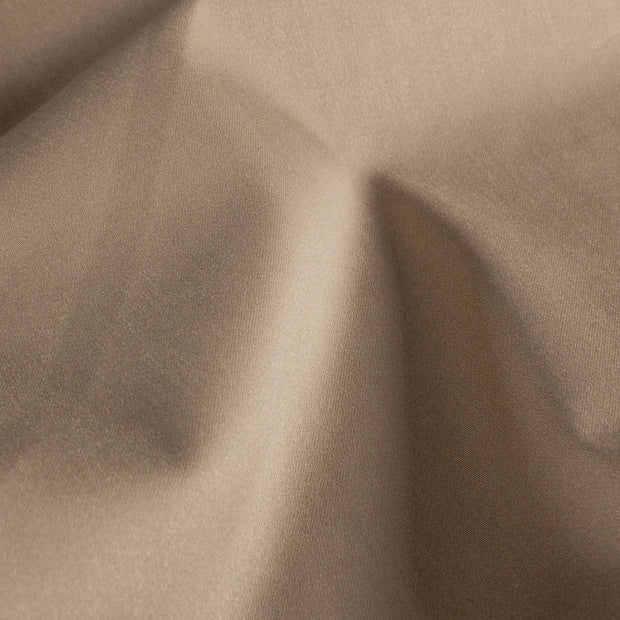 Satin de coton tissu Unicolore Beige